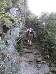 Mosel Calmont Klettersteig Aufstieg